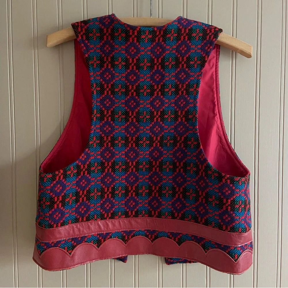 Saks Fifth Avenue Multicolor Patterned Vest - Picture 5 of 11